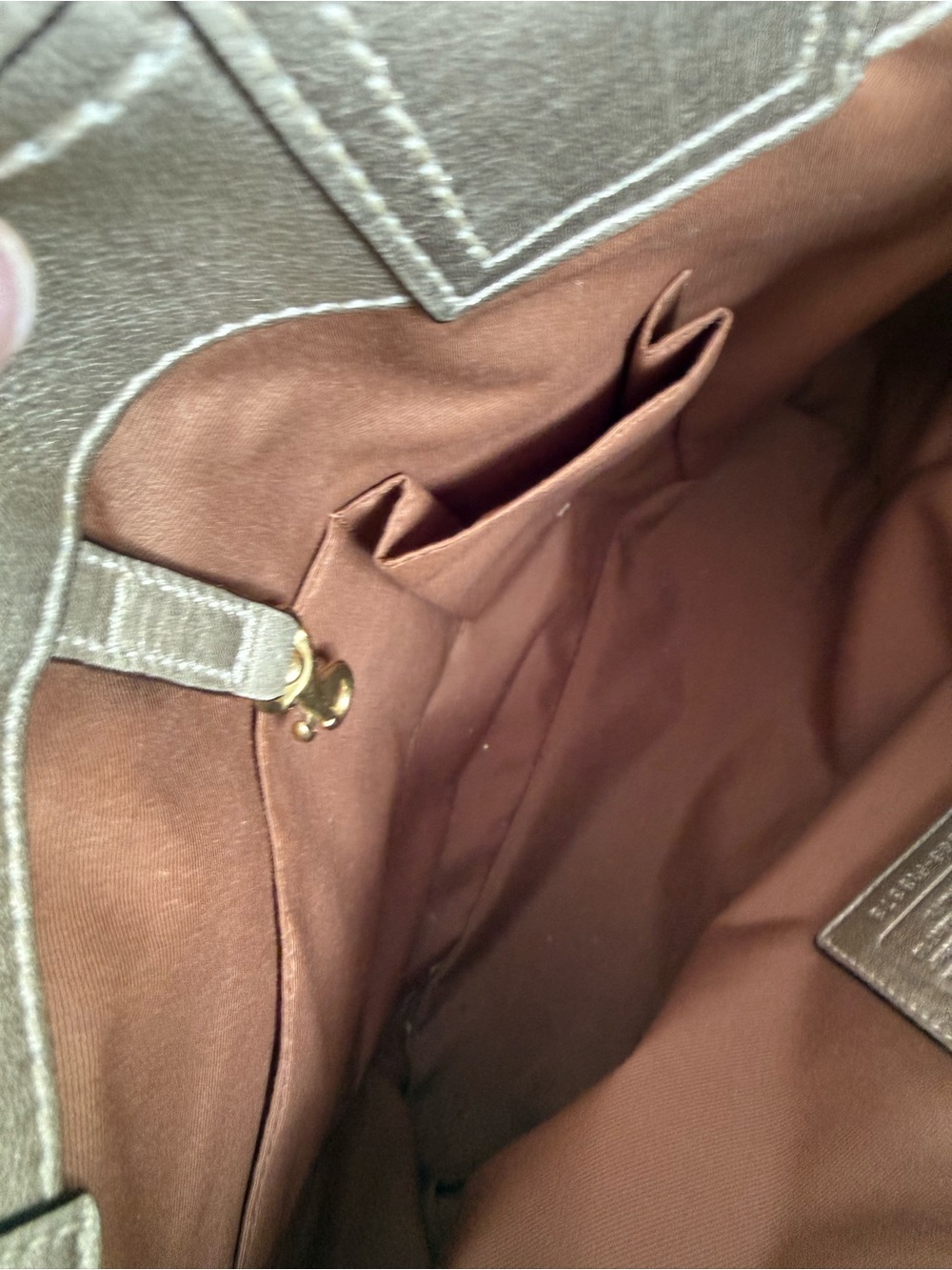 Coach Straw Tote with Metallic Leather Trim and Floral Accent - Picture 7 of 9